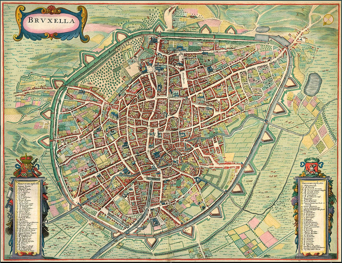 Map of Brussels (1657)